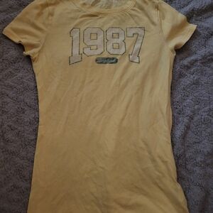 Aeropostale Yellow 1987 Graphic Tee